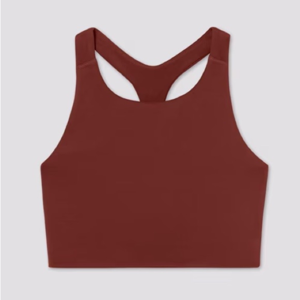Girlfriend Collective Mahogany Milo Racerback Top